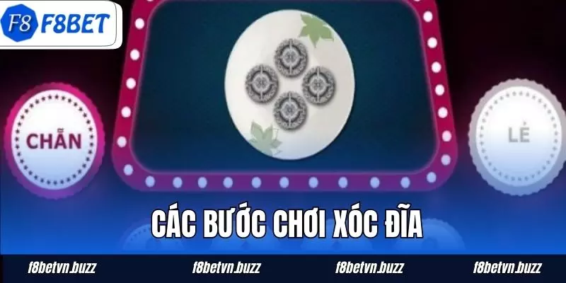 Các bước chơi Xóc đĩa